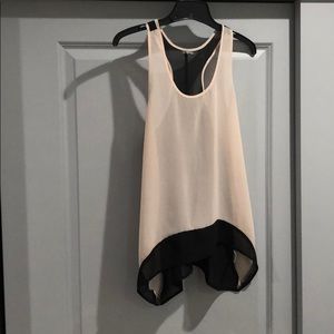 Charlotte Russe Sheer Color Block Tank